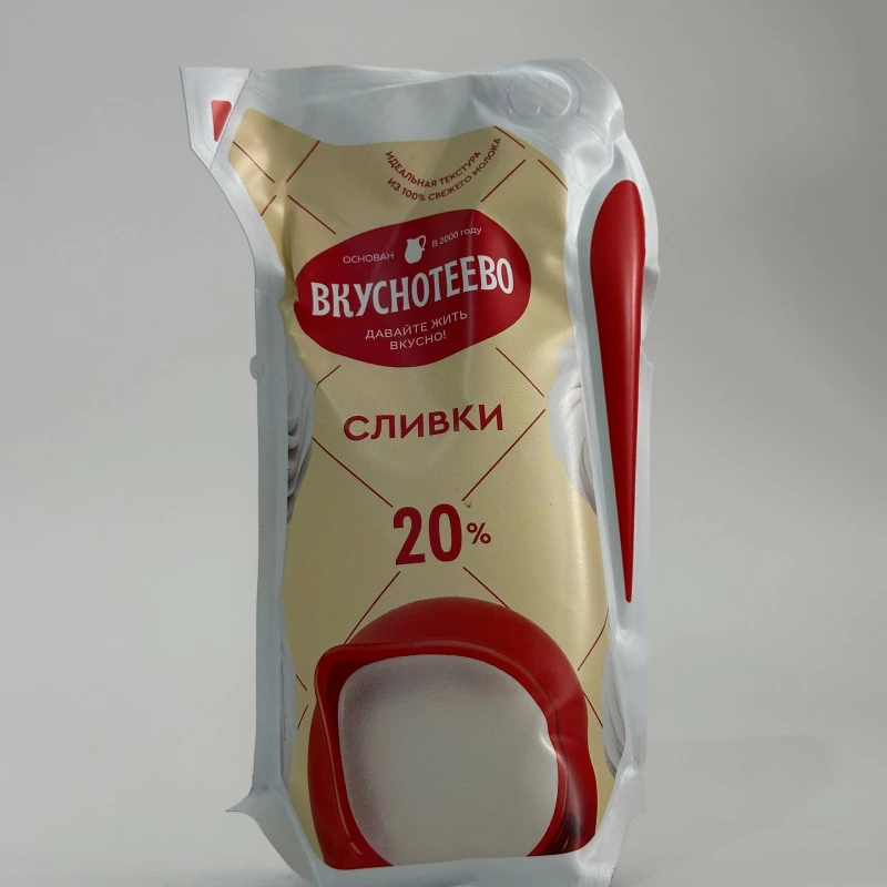 Заказать Сливки Вкуснотеево 250гр 20%. ультрапастеризованные с доставкой | Везу